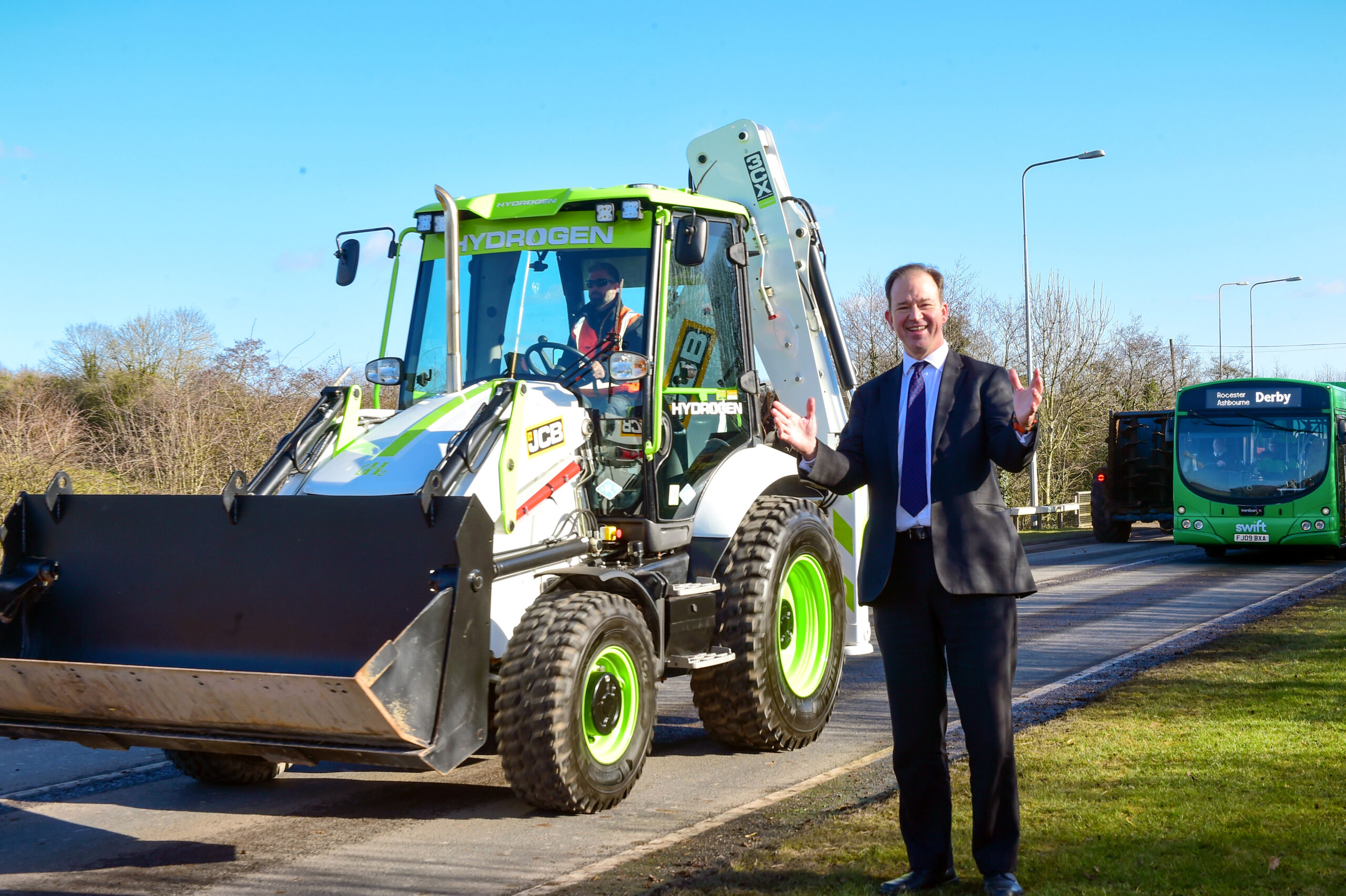 World S First Hydrogen Powered Digger Set To Drive On UK Roads Fleet