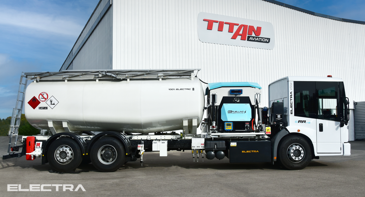 TITAN AVIATION and ELECTRA COMMERCIAL VEHICLES deliver a zeroemission